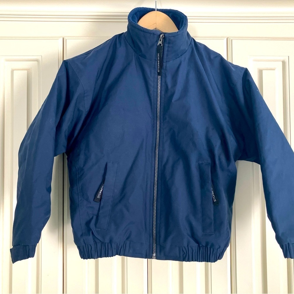 StormTech Classics‎ Youth Small Blue Cropped Fleece Lined Jacket Cozy Warm
